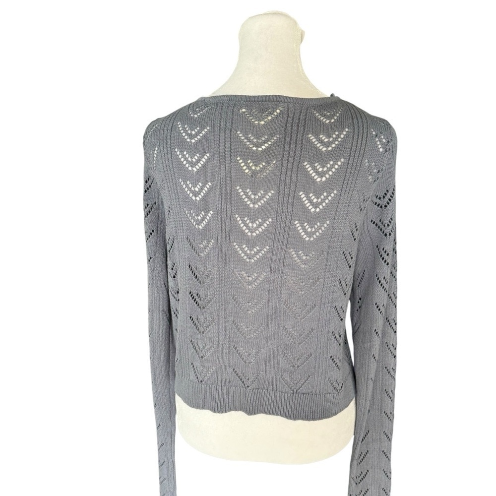 Aeropostale - NWT Cropped Crochet Cardigan Sz L - Picture 5 of 7